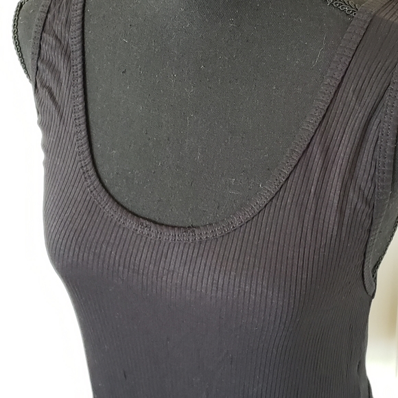 Iron Fist. Classic Black Ribbed Thong Bodysuit NEW - Picture 6 of 8